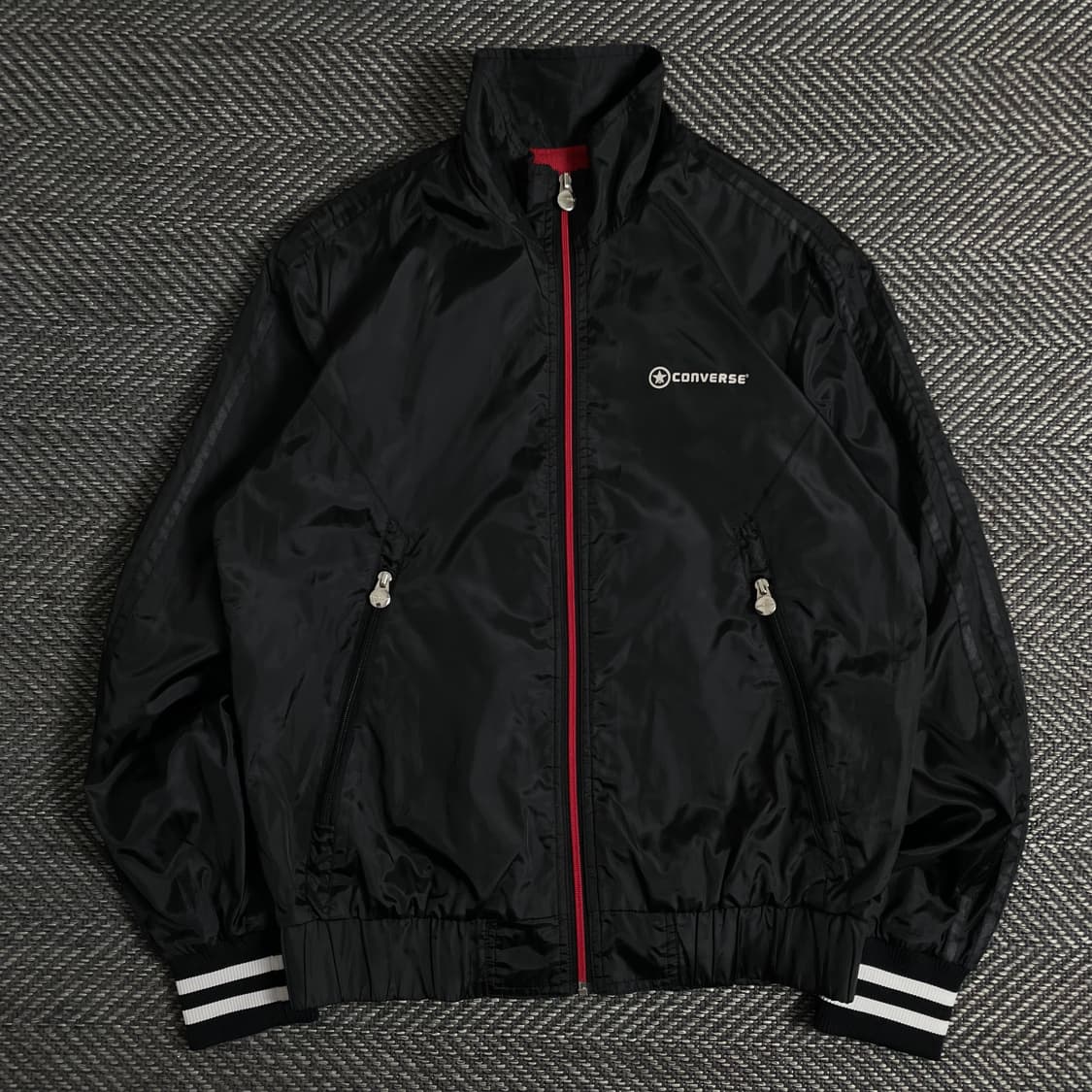 00s 컨버스 올드스쿨 블랙 우븐 트랙자켓y 2997 상품이미지2