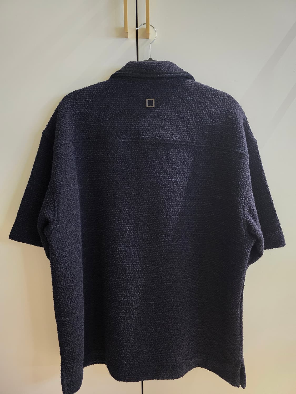 우영미 25FW 트위드 폴로 티셔츠 네이비 [48] 상품이미지2