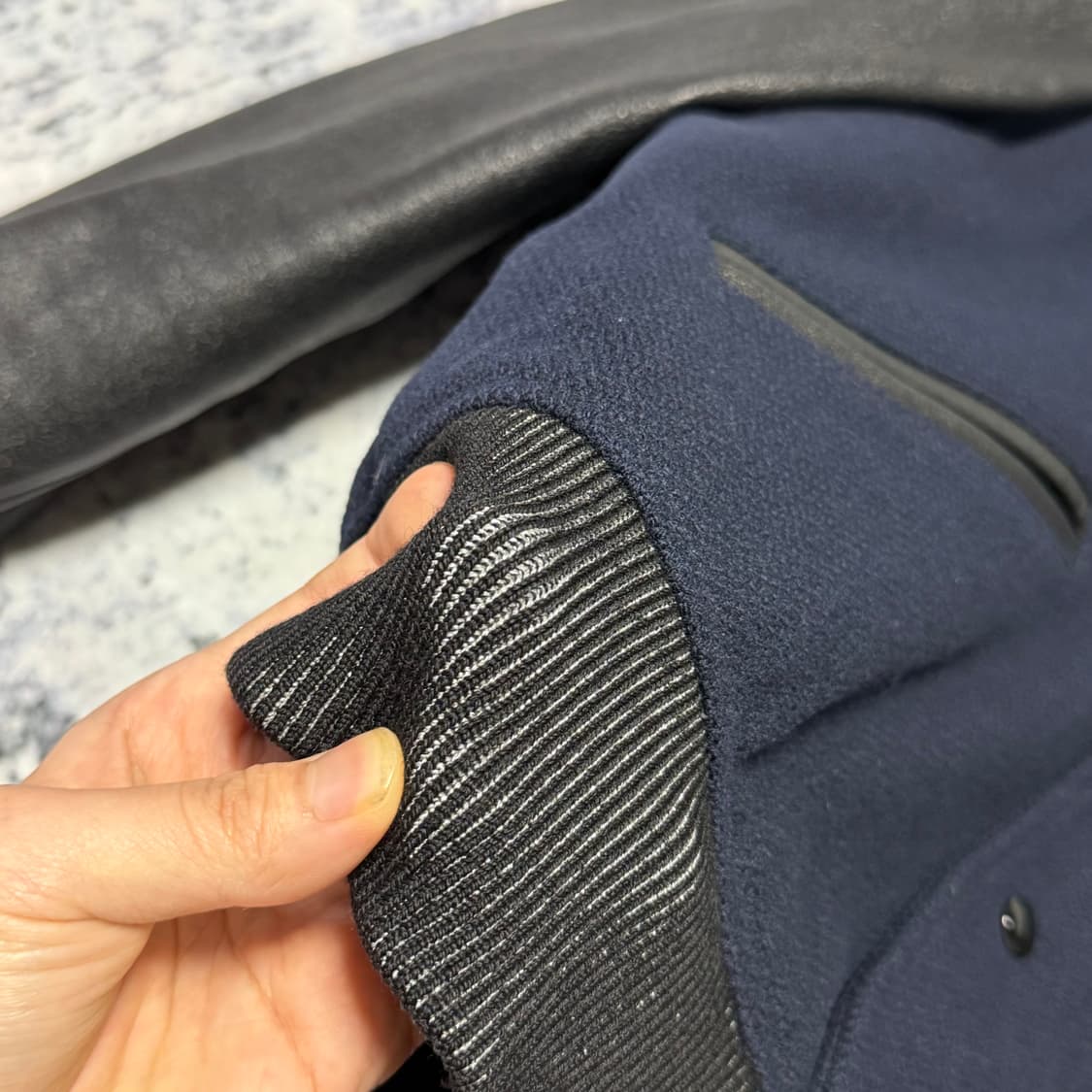 (국문탭) 생로랑 16fw 스타 레더 바시티 자켓 50 상품이미지5