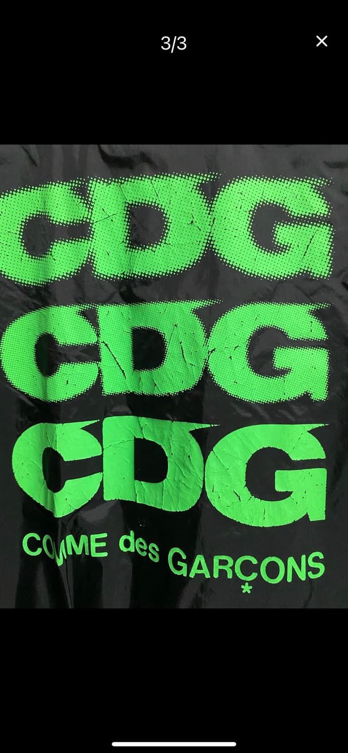 꼼데 코치자켓 S 사이즈 네온 프린팅 상품이미지3