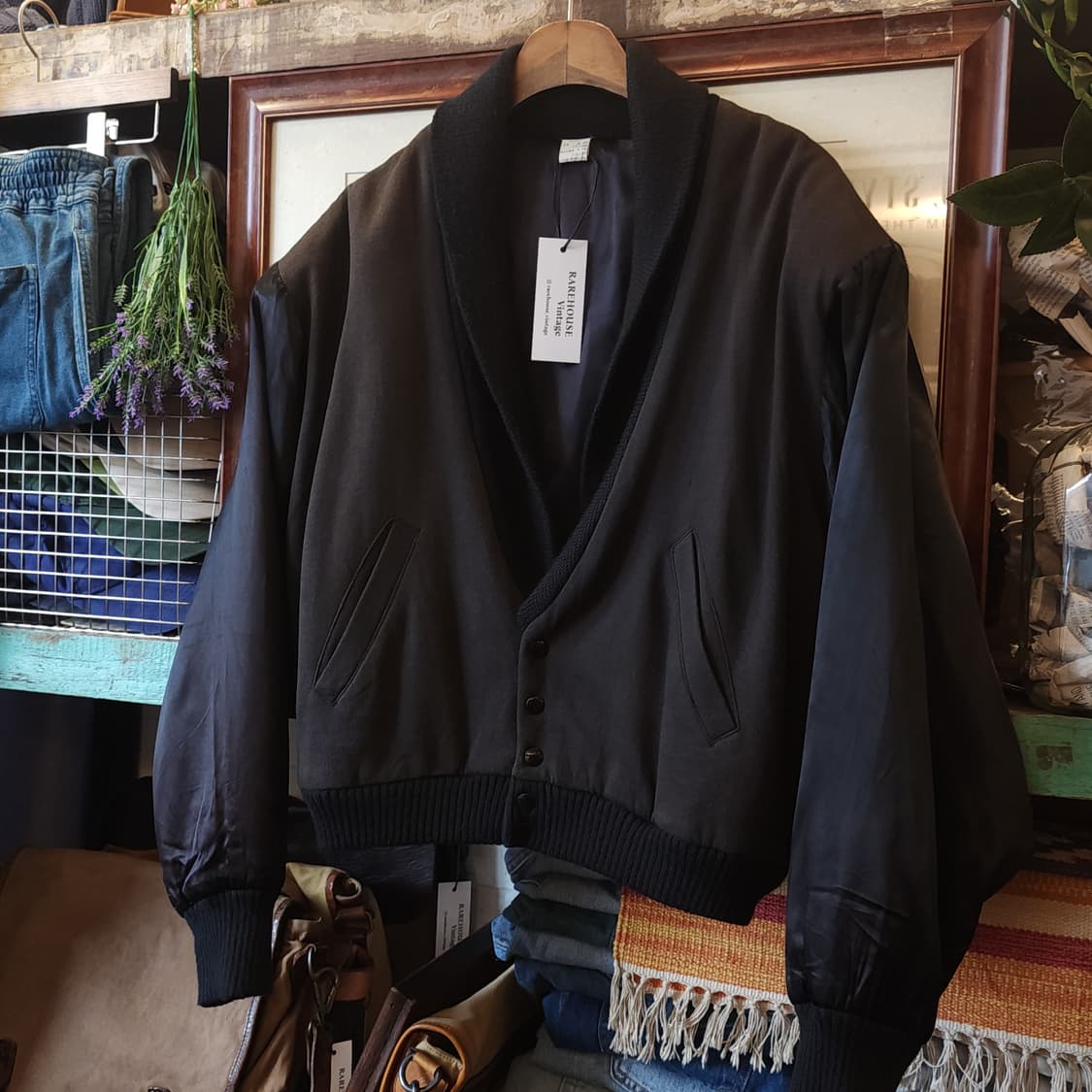 90년대 패브릭 솔리베르스 파워숄더 프렌치 숏자켓 F 상품이미지2