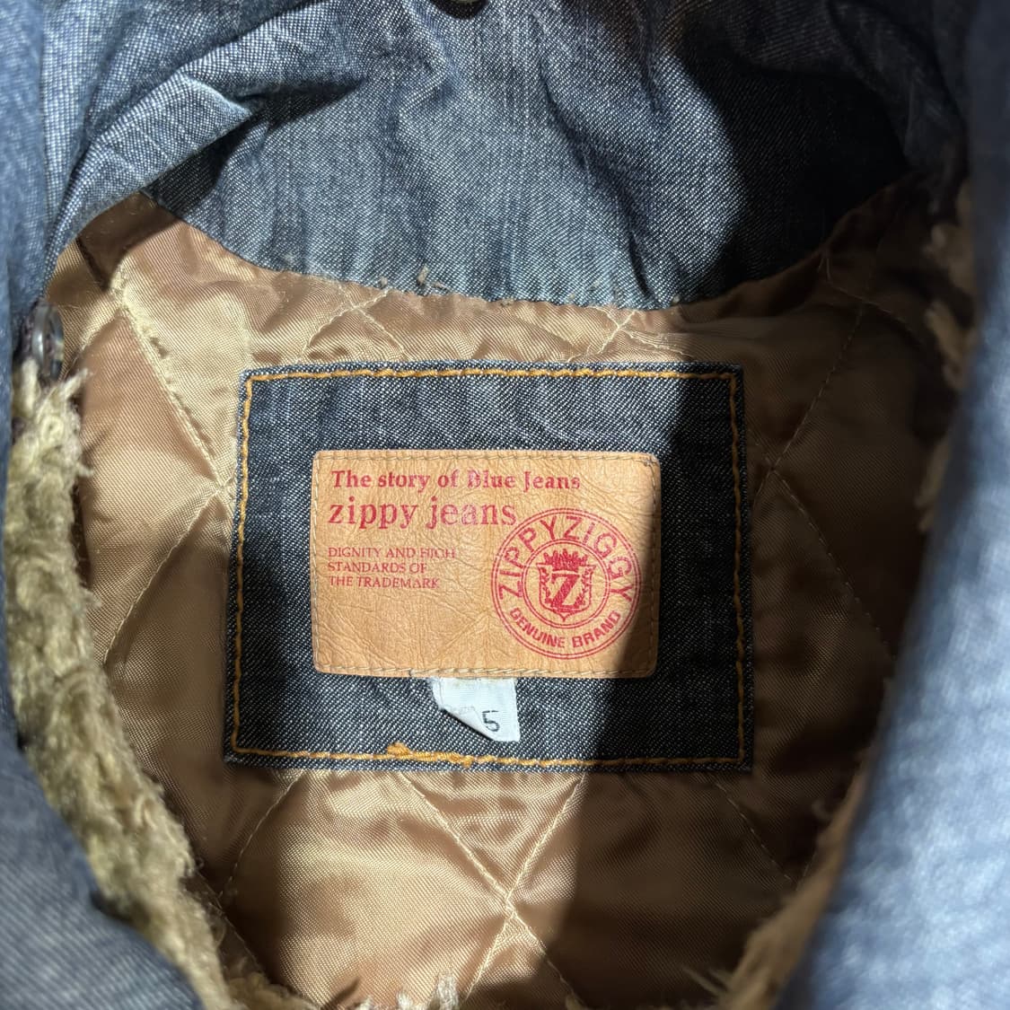 빈티지 워크 데님 배색 자켓 상품이미지4