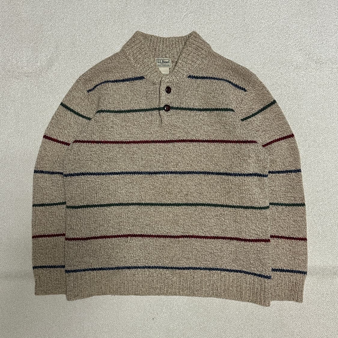 엘엘빈 스트라이프 헨리넥 스웨터 상품이미지2