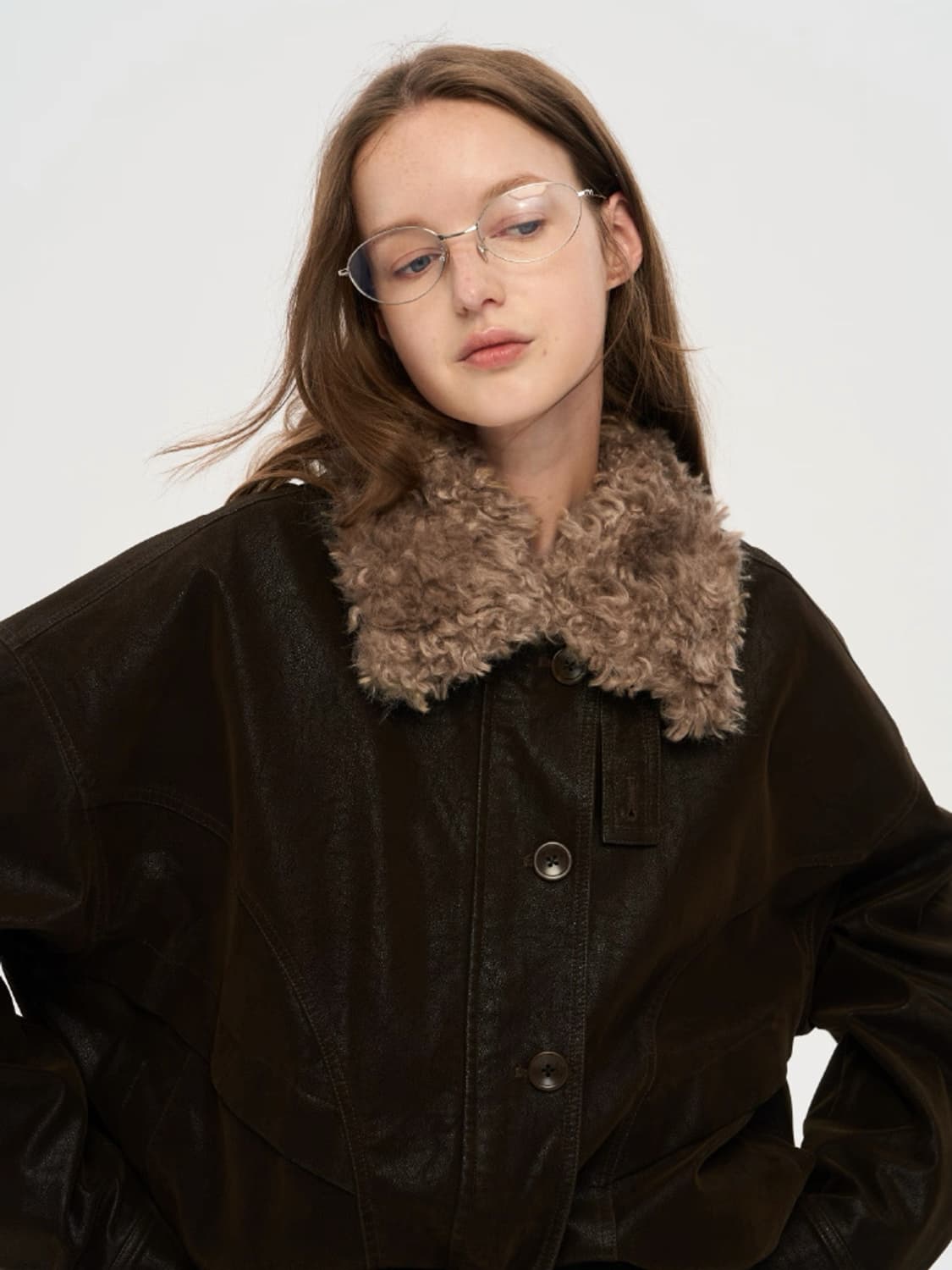 Local tag 가죽 코트 상품이미지3