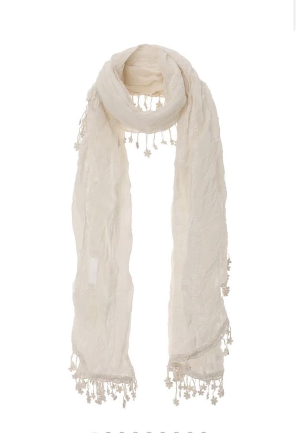 쓰리타임즈 delling scarf ivory 상품이미지1