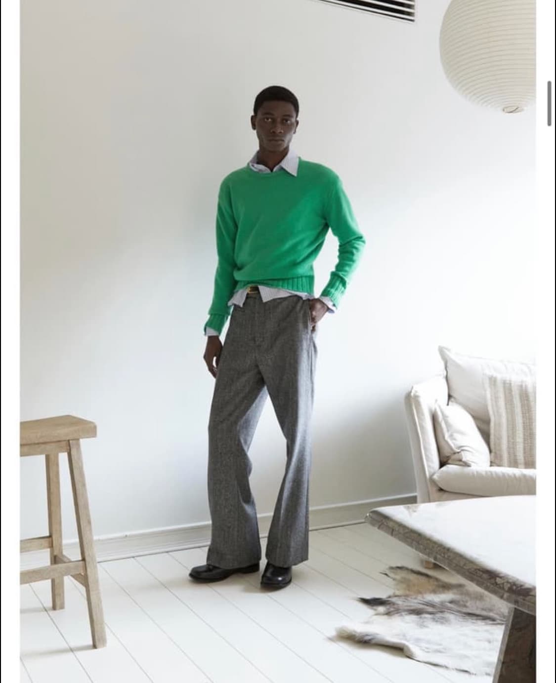 타일레 울 헤링본 플레어 팬츠 상품이미지5