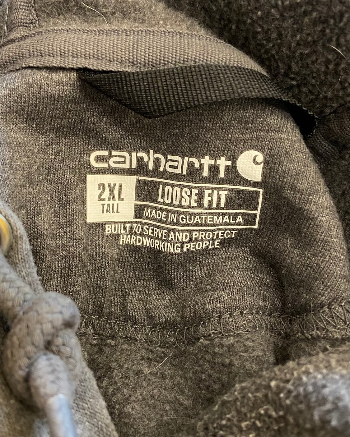 실측 3XL) 칼하트 루즈핏 챠콜그레이 후드 상품이미지6