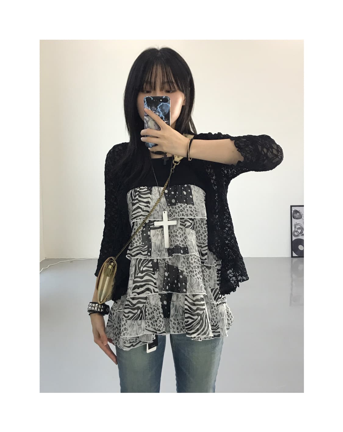 Rosa Cheri Nylon Cardigans 상품이미지1