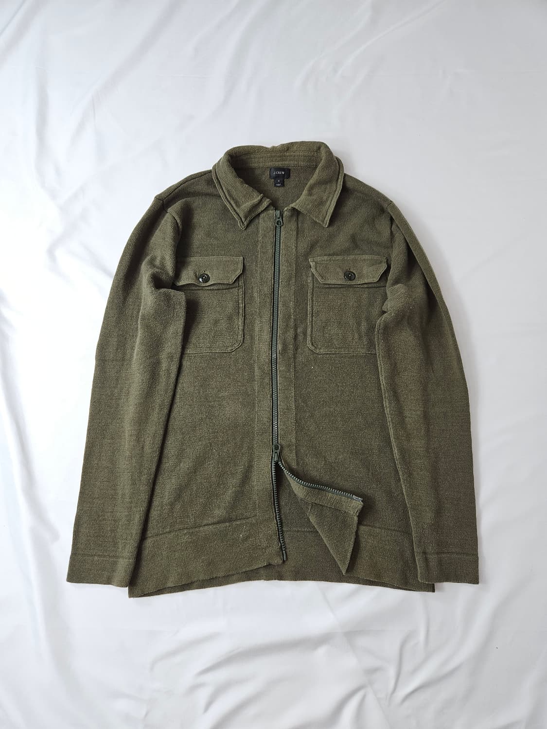 j crew 제이크루 코튼 바움울레 니트집업 가디건 자켓 S 상품이미지1