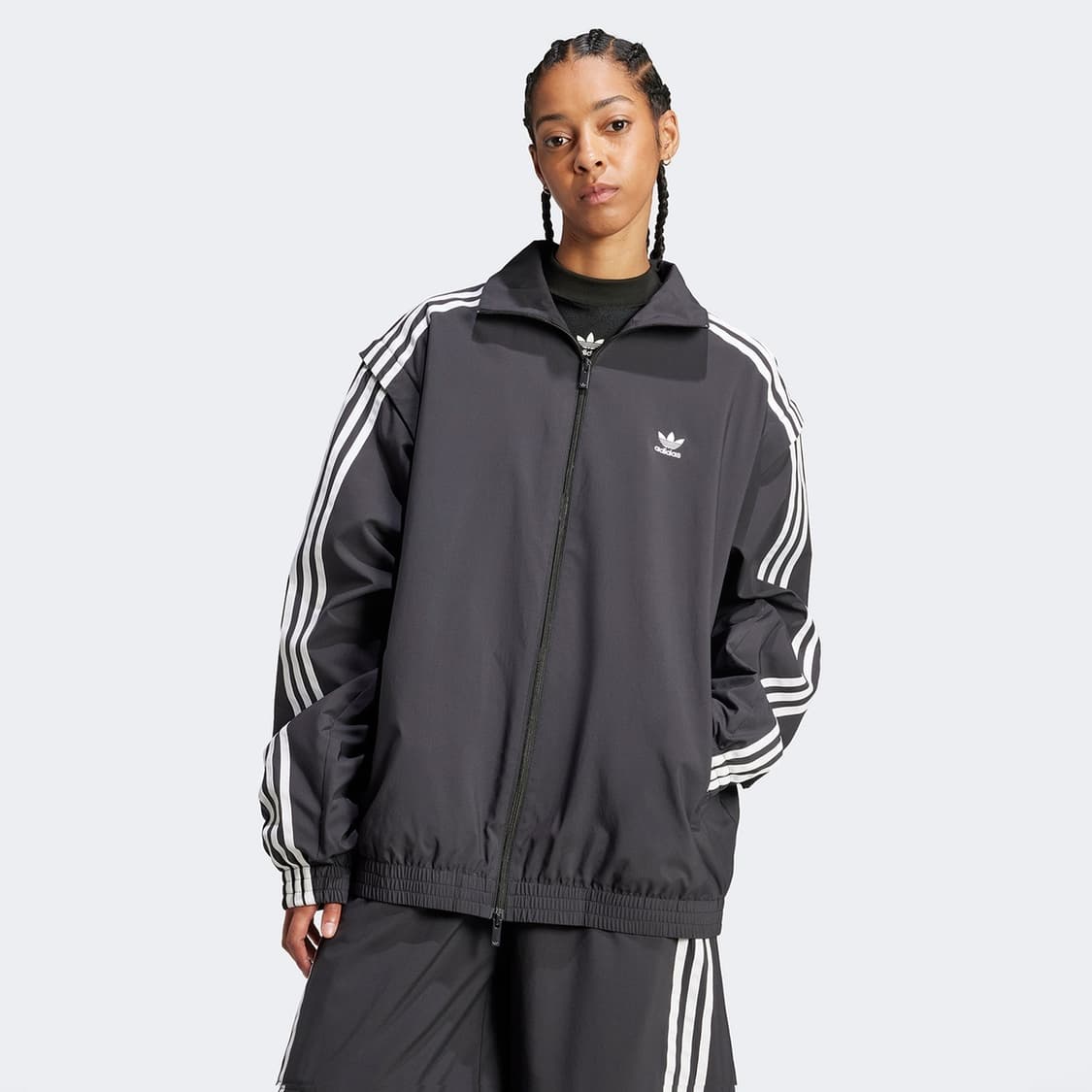 아디다스 오버사이즈 집업 (소매 탈부착가능) m 바람막이 남녀공용 상품이미지2