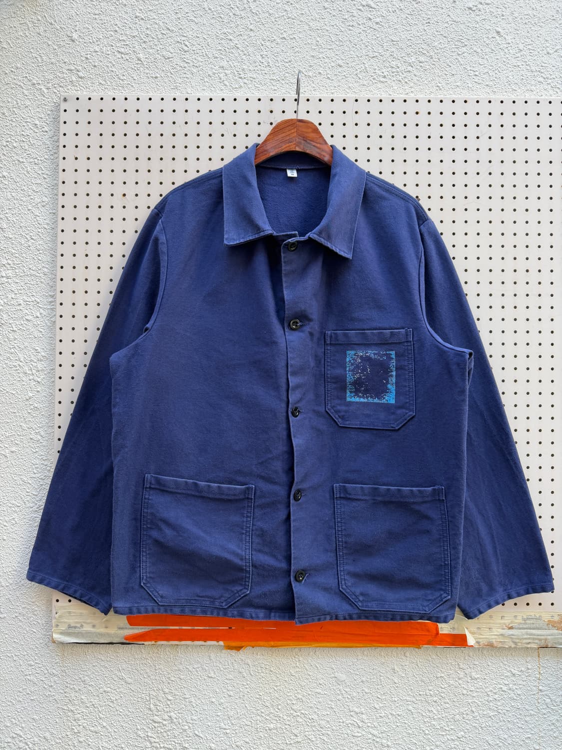OLD EURO NAVY BLUE FRENCH WORK 프렌치워크자켓 상품이미지1
