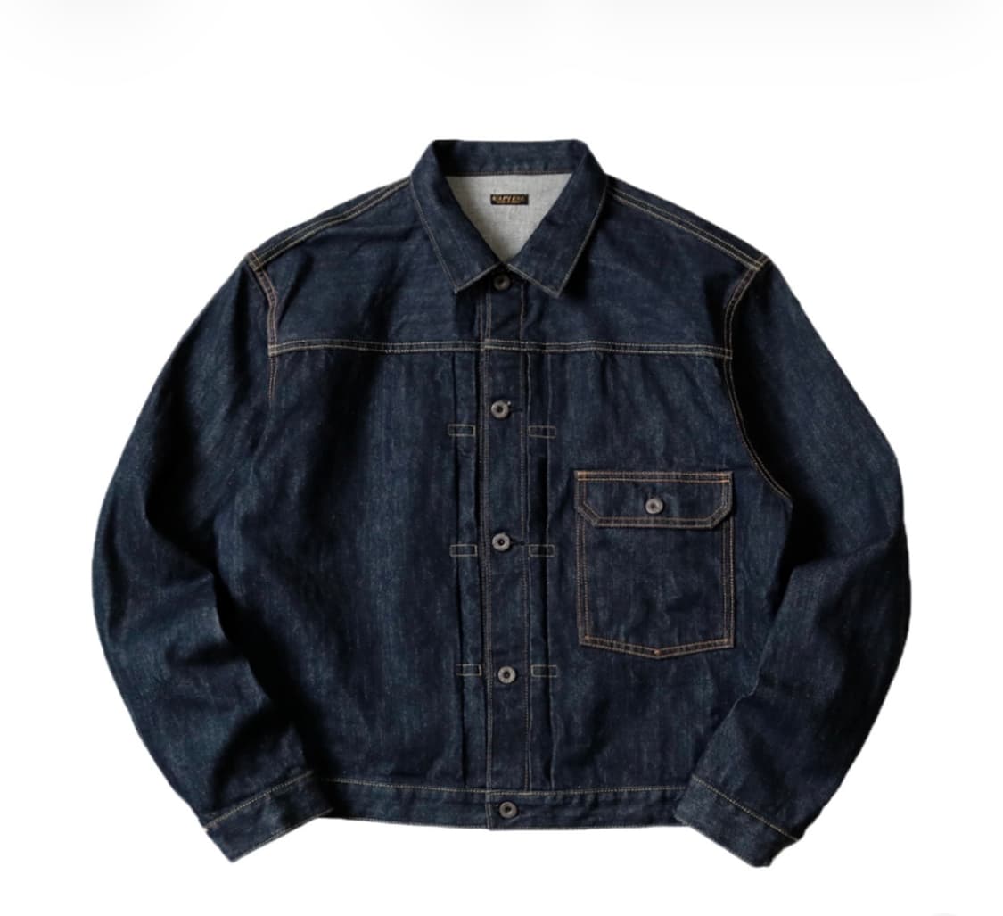 캐피틸 14온즈 데님 1st 원워시 자켓 인디고 상품이미지1