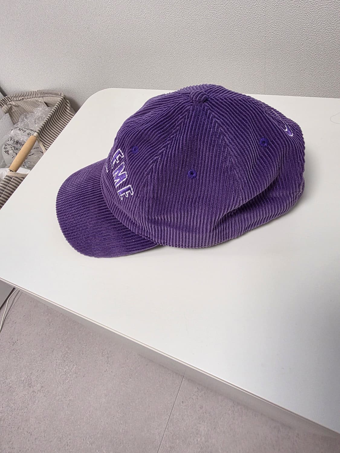 슈프림 x 나이키 아크 코듀로이 6-패널 캡 퍼플 - 22SS 상품이미지4