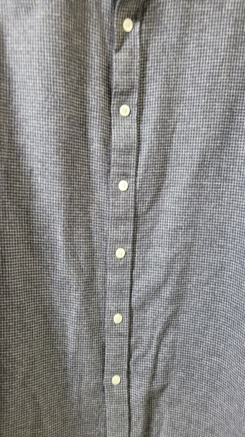 KOLON 코오롱 시리즈 커스텀멜로우 차이나카라 체크 깅엄 셔츠 강의/모 상품이미지2