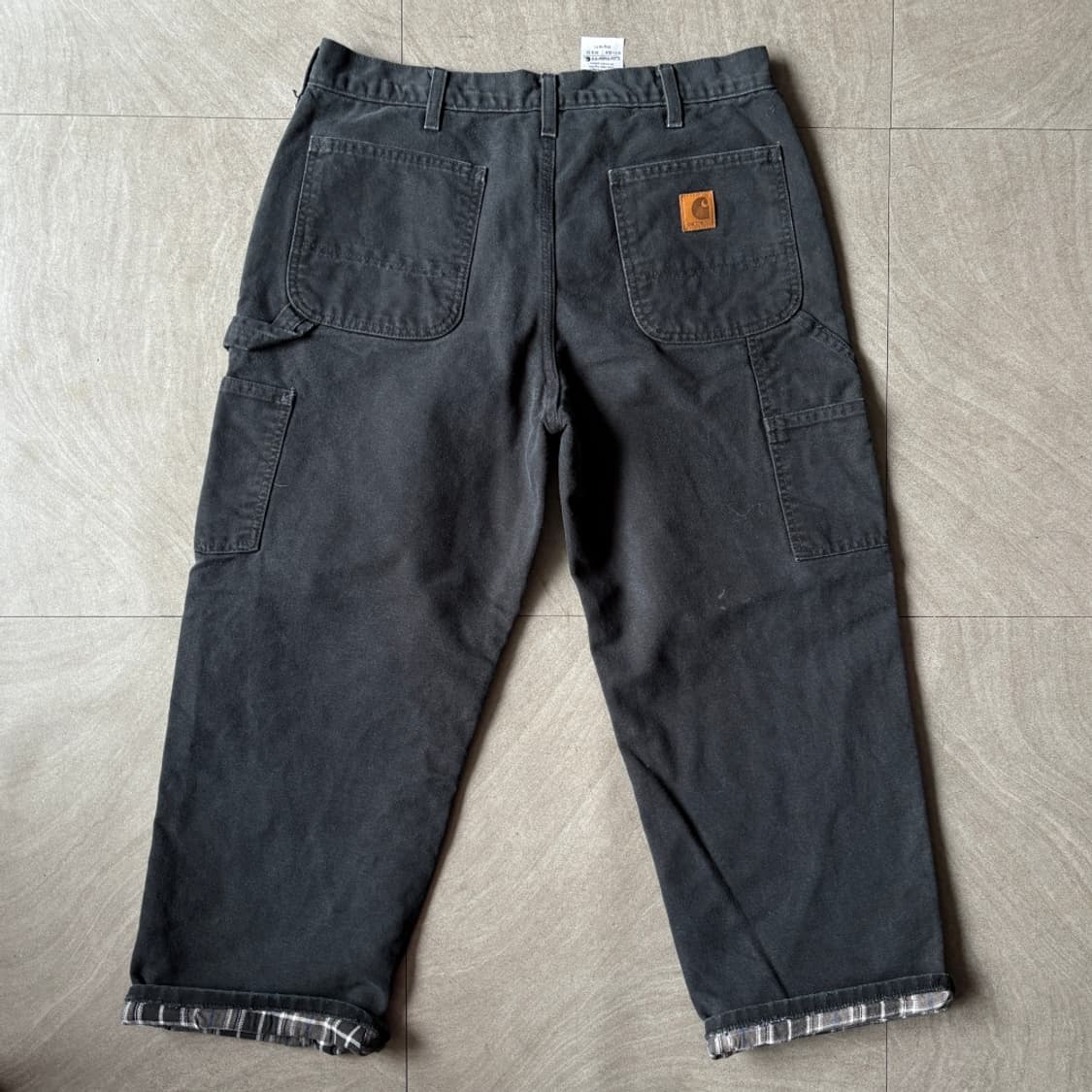 칼하트 정품 오리지널 b111 블랙 싱글니 카펜터 팬츠 상품이미지1