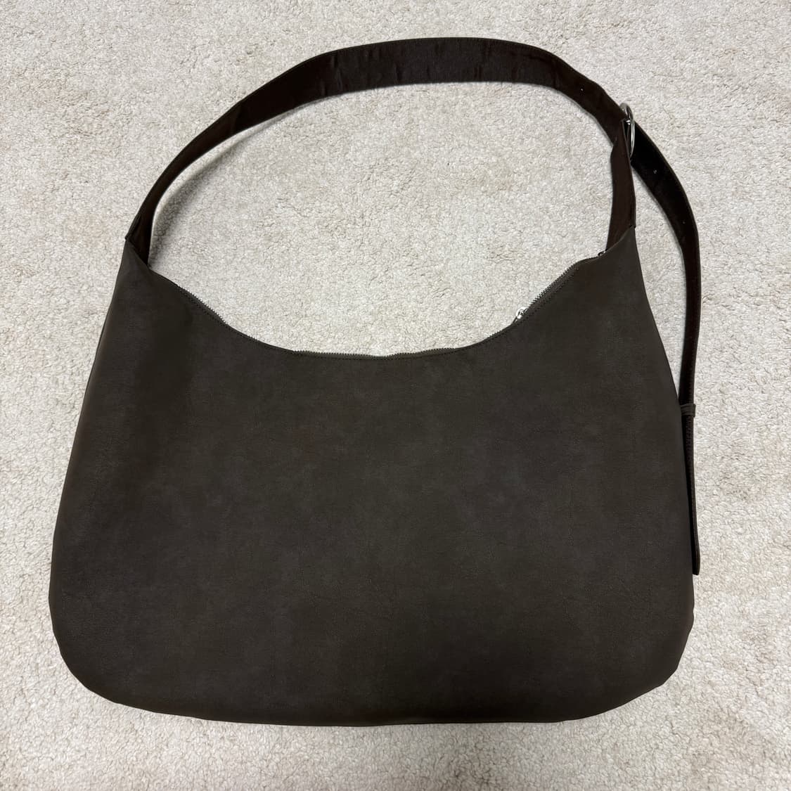 레터리 버클 숄더백 빅크로스백 다크브라운 새제품 상품이미지3