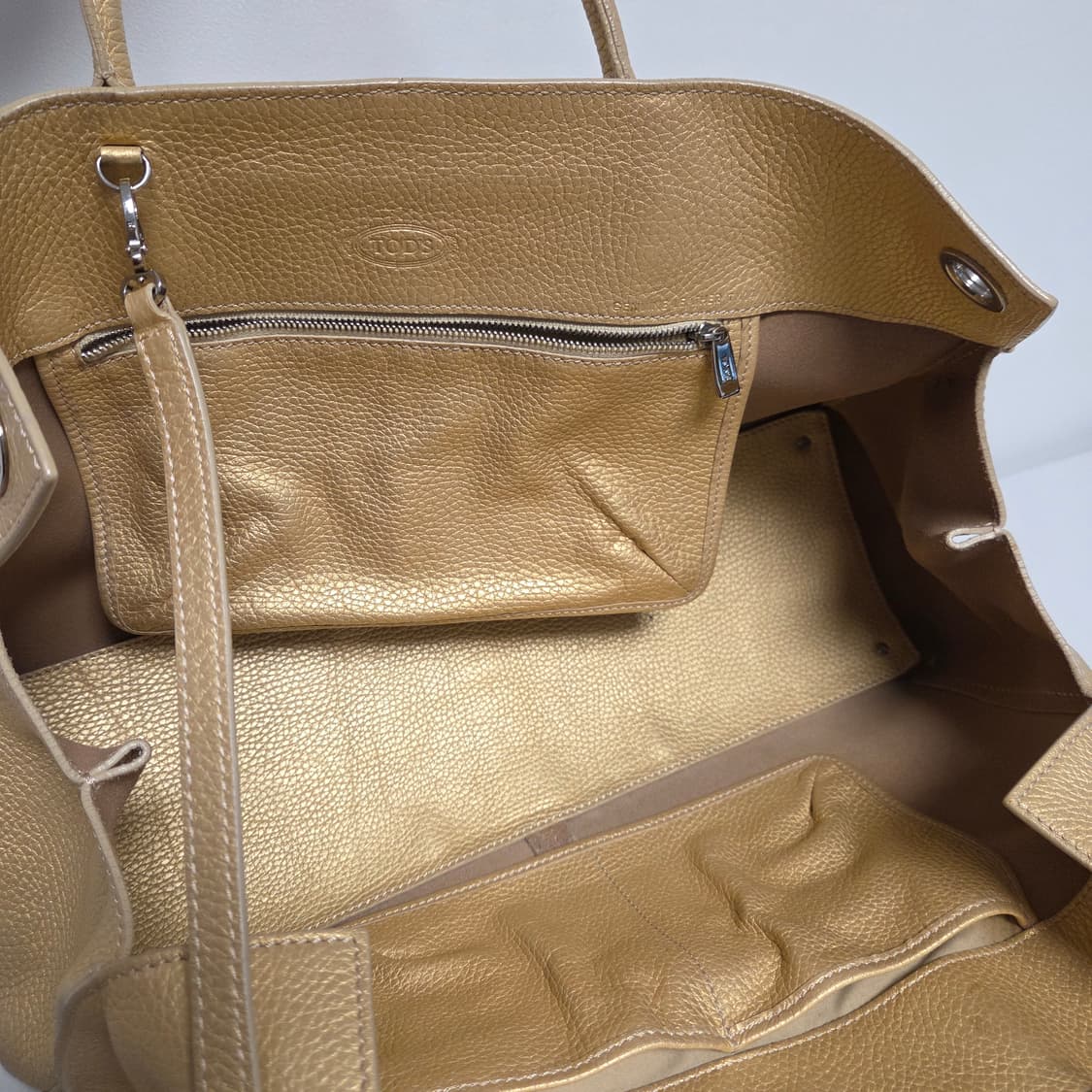 TOD'S 토즈 정품 케이프 골드 쇼퍼백 숄더백 토트백 투웨이백 상품이미지7