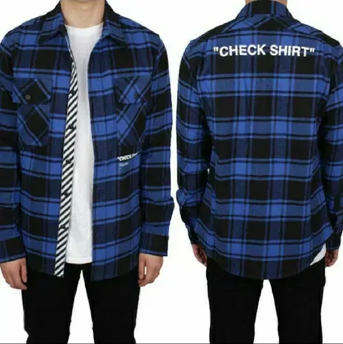 오프화이트 18FW 플란넬 셔츠 M 상품이미지2