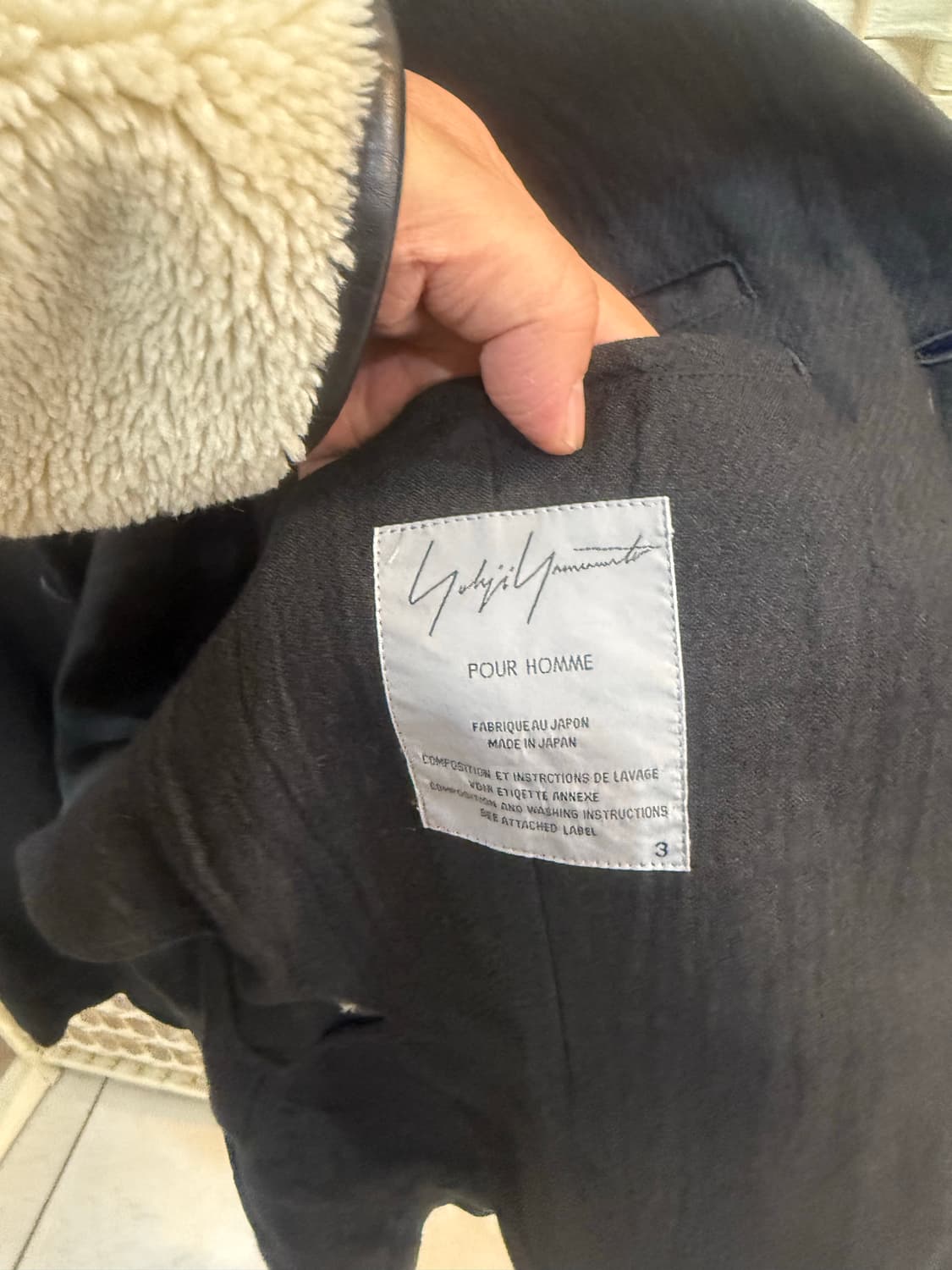 3/105 정품 요지야마모토 자수 린넨 자켓 팝니다 상품이미지2