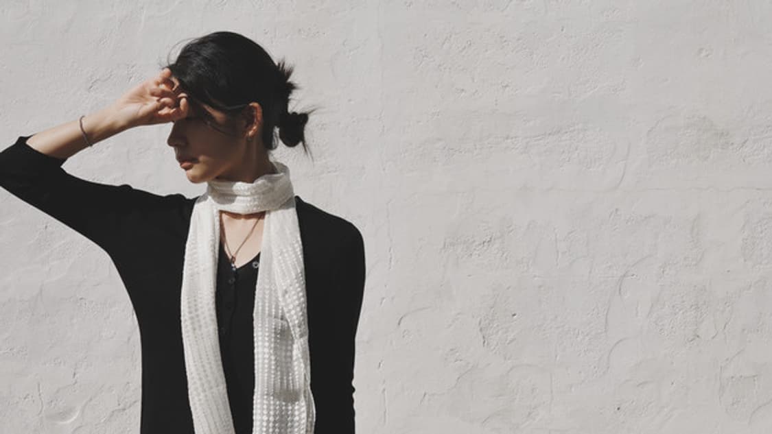 orike 도트 실크 스카프 상품이미지1