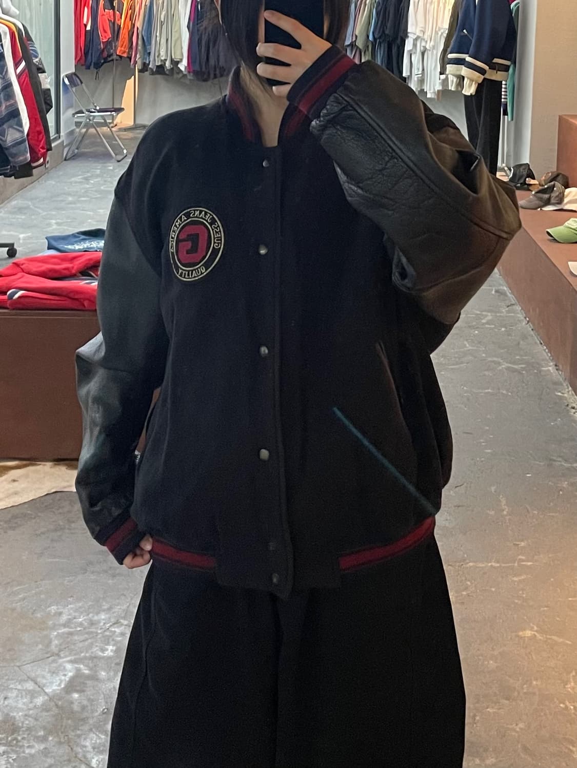 게스 암레더 1955 투어 바시티자켓 H2234 상품이미지1