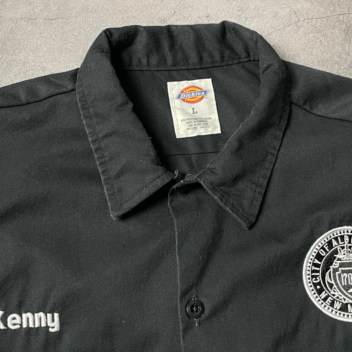 DICKIES 디키즈 빈티지 블랙 플랩포켓 워크 셔츠 A00910 상품이미지2