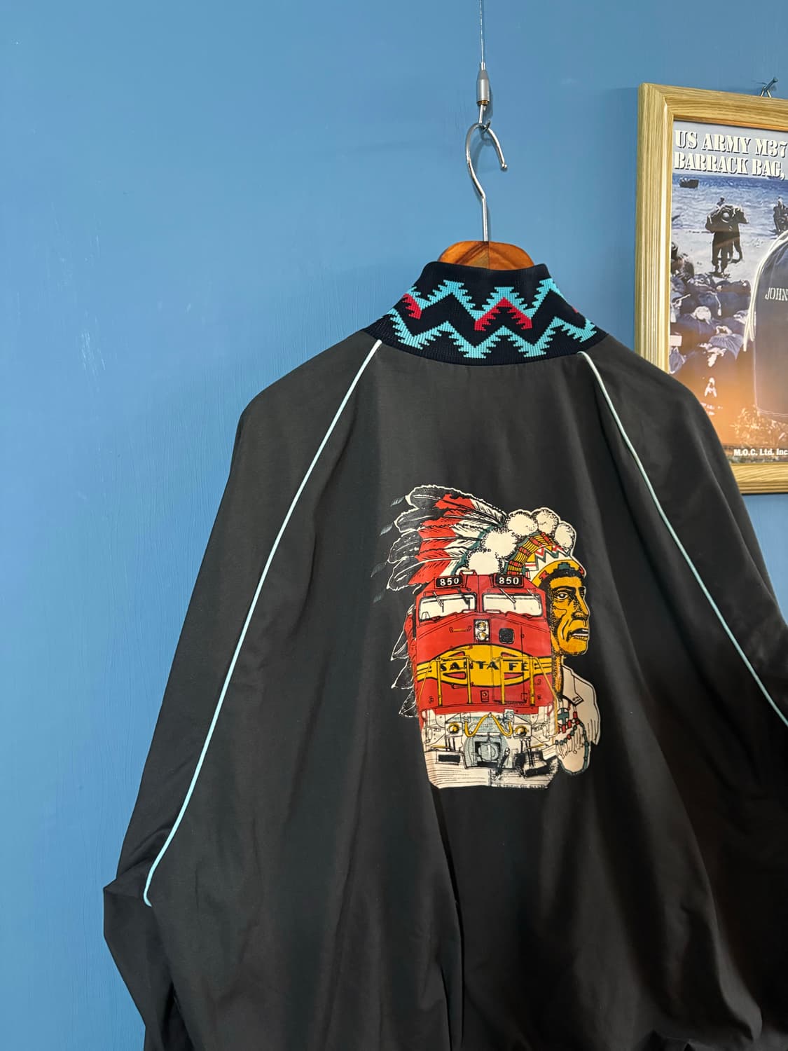 80‘s West Ark Aztec pattern varsity JK 상품이미지6