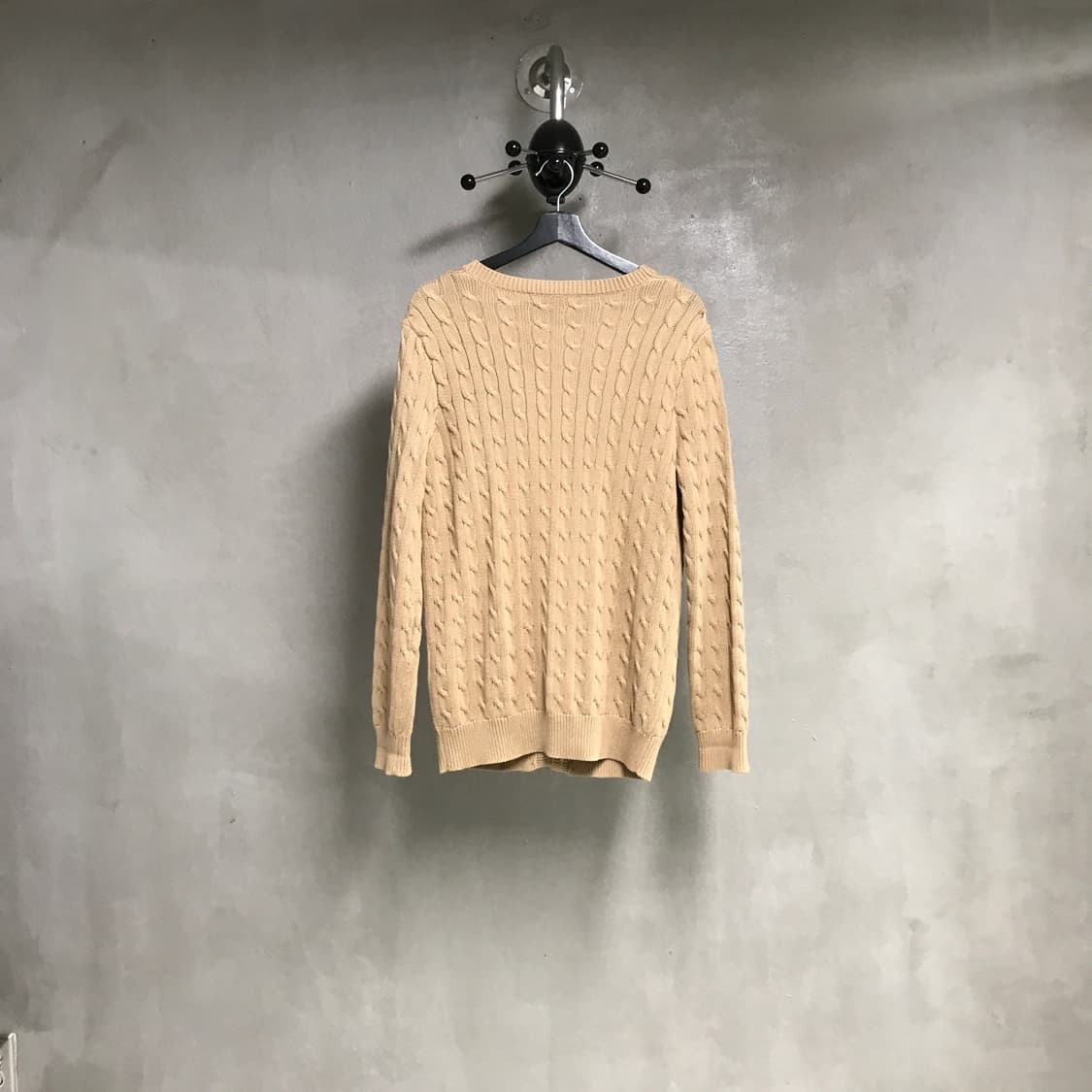 폴로 랄프로렌 케이블 니트 가디건 베이지 XL 상품이미지7