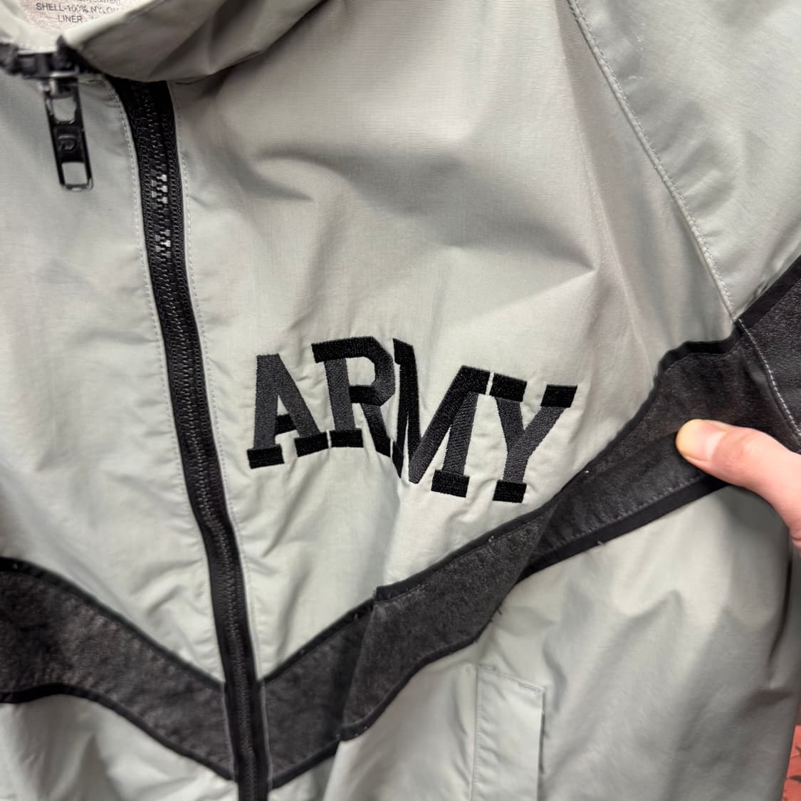 XS/R 90s IPFU 1세대 US ARMY 오리지널 V스카치 바람막이 상품이미지5