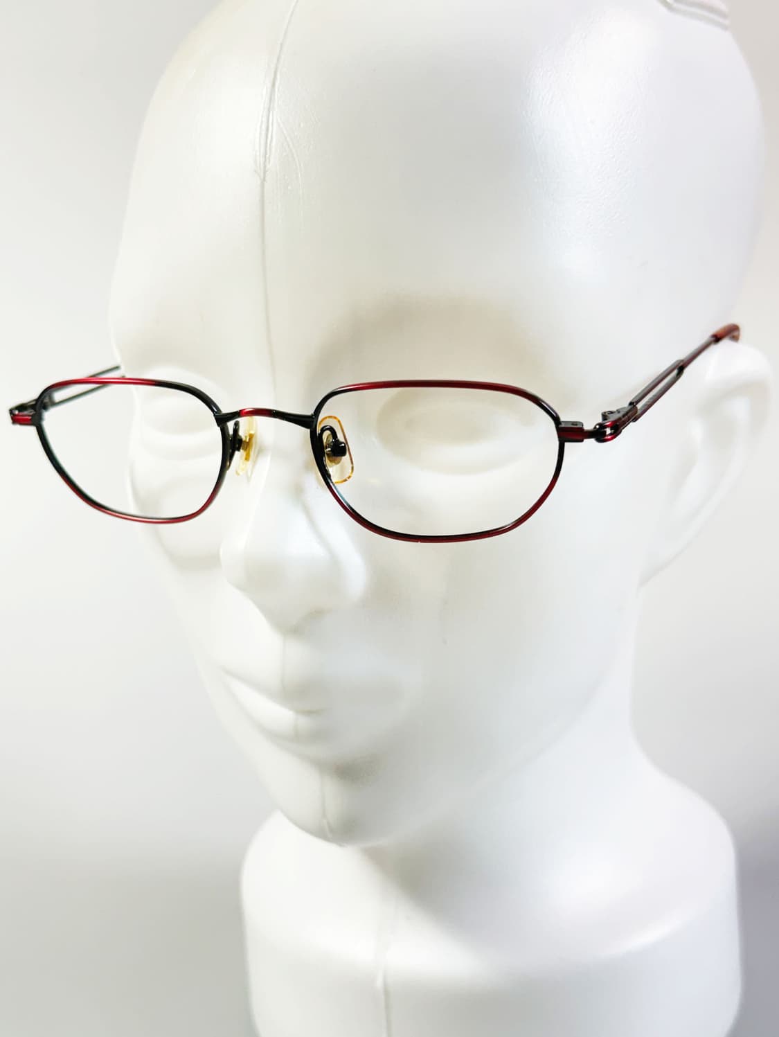 90s PLUS ZOOM 슬림 스퀘어 그라데이션 메탈 빈티지 안경 상품이미지8