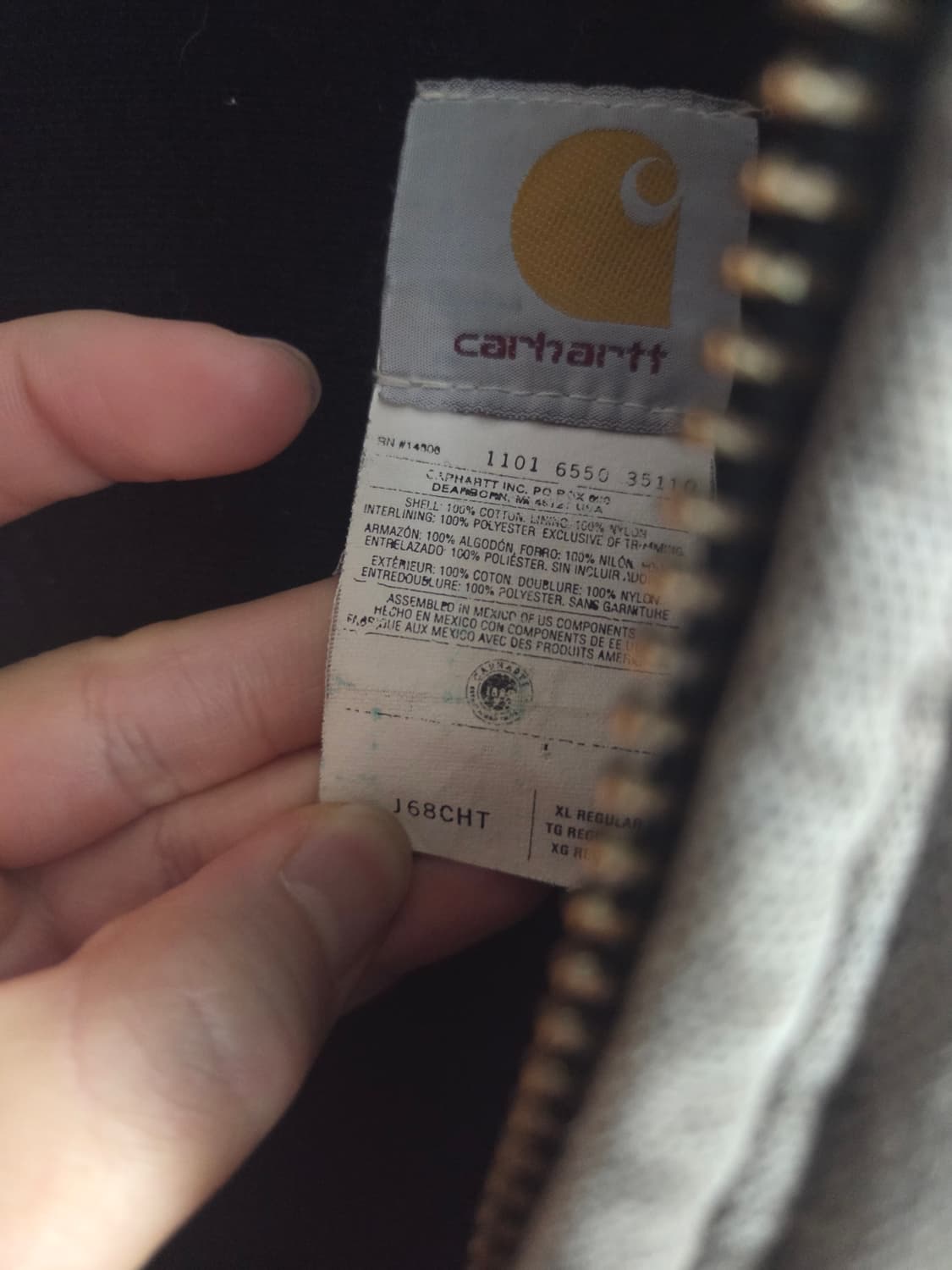 칼하트 j68 CHT xl 팝니다 상품이미지4