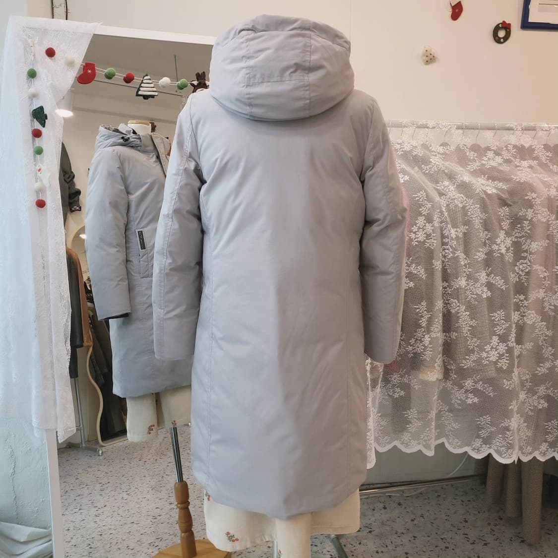 FILA 덕다운 롱패딩 여자 S(드라이 완료) 상품이미지3