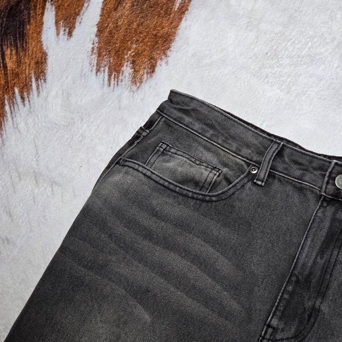 무신사 스탠다드 그레이 와이드 데님팬츠 상품이미지2