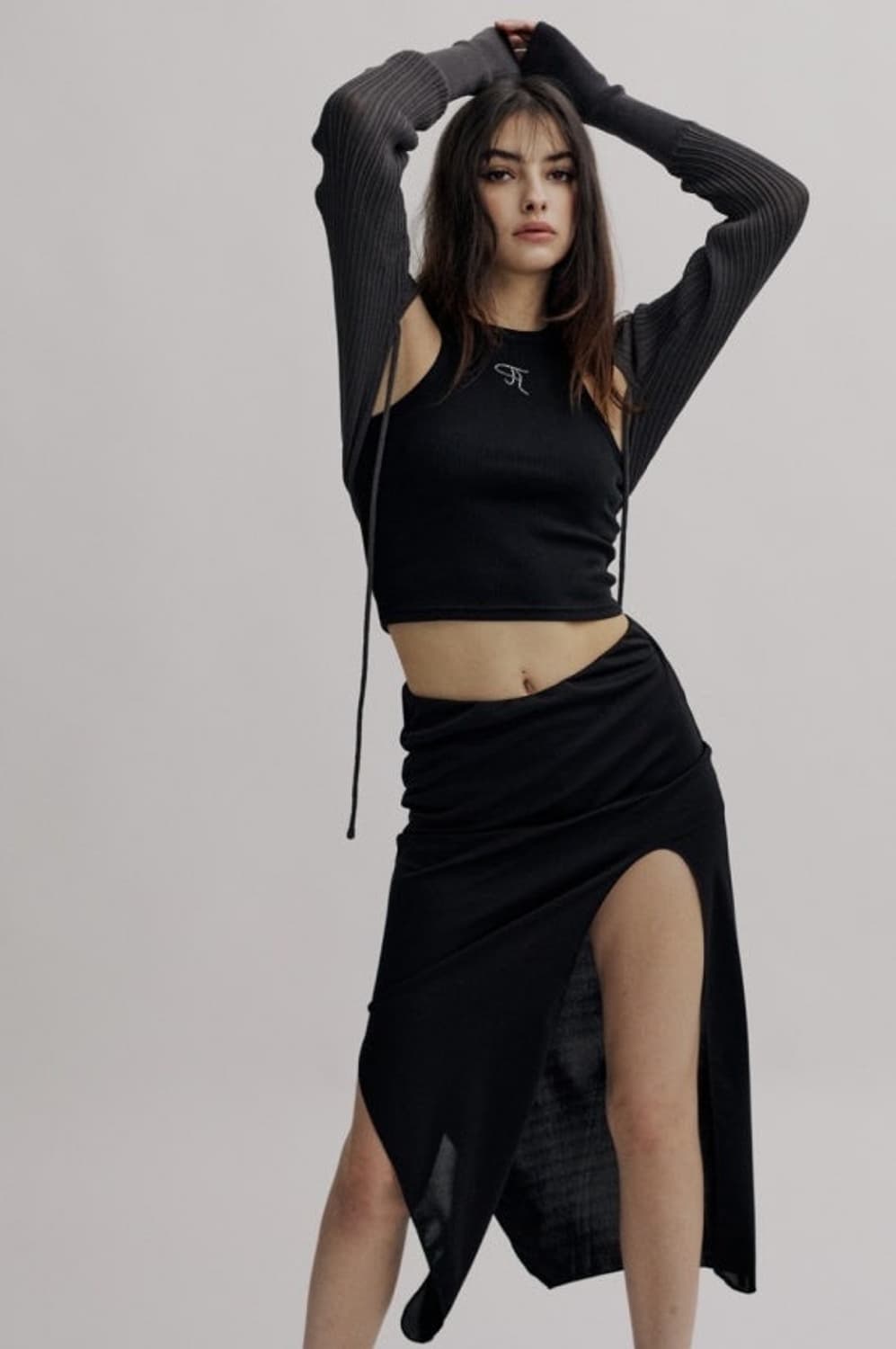 쓰리타임즈 Creamy long skirt 상품이미지2