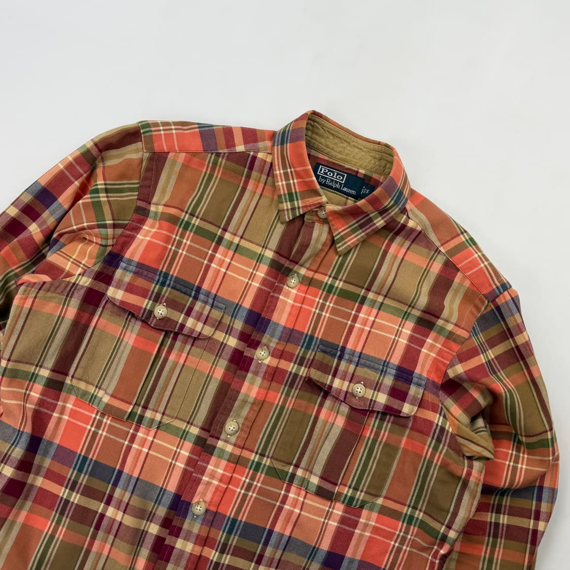 폴로 랄프로렌 클래식 타탄체크 엘보패치 셔츠 상품이미지2