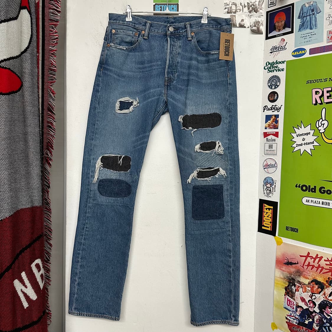 리바이스 501 패치워크 데님진 상품이미지1