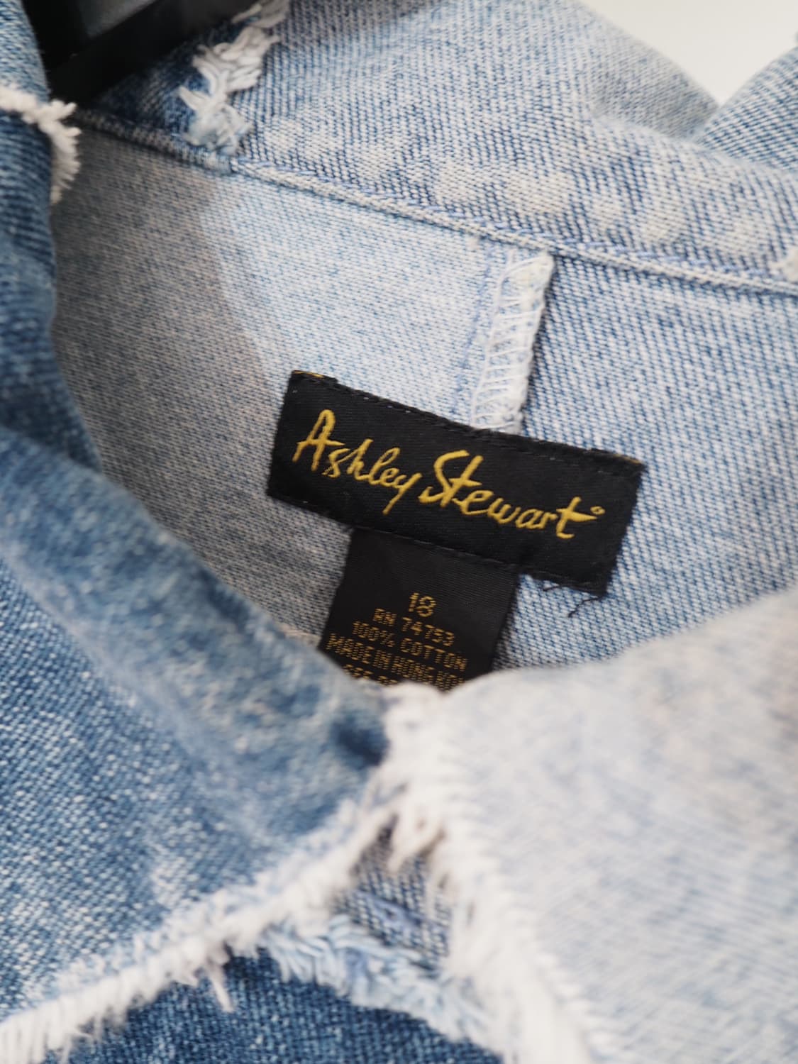 Ashley Stewart patchwork denim jacket  상품이미지7