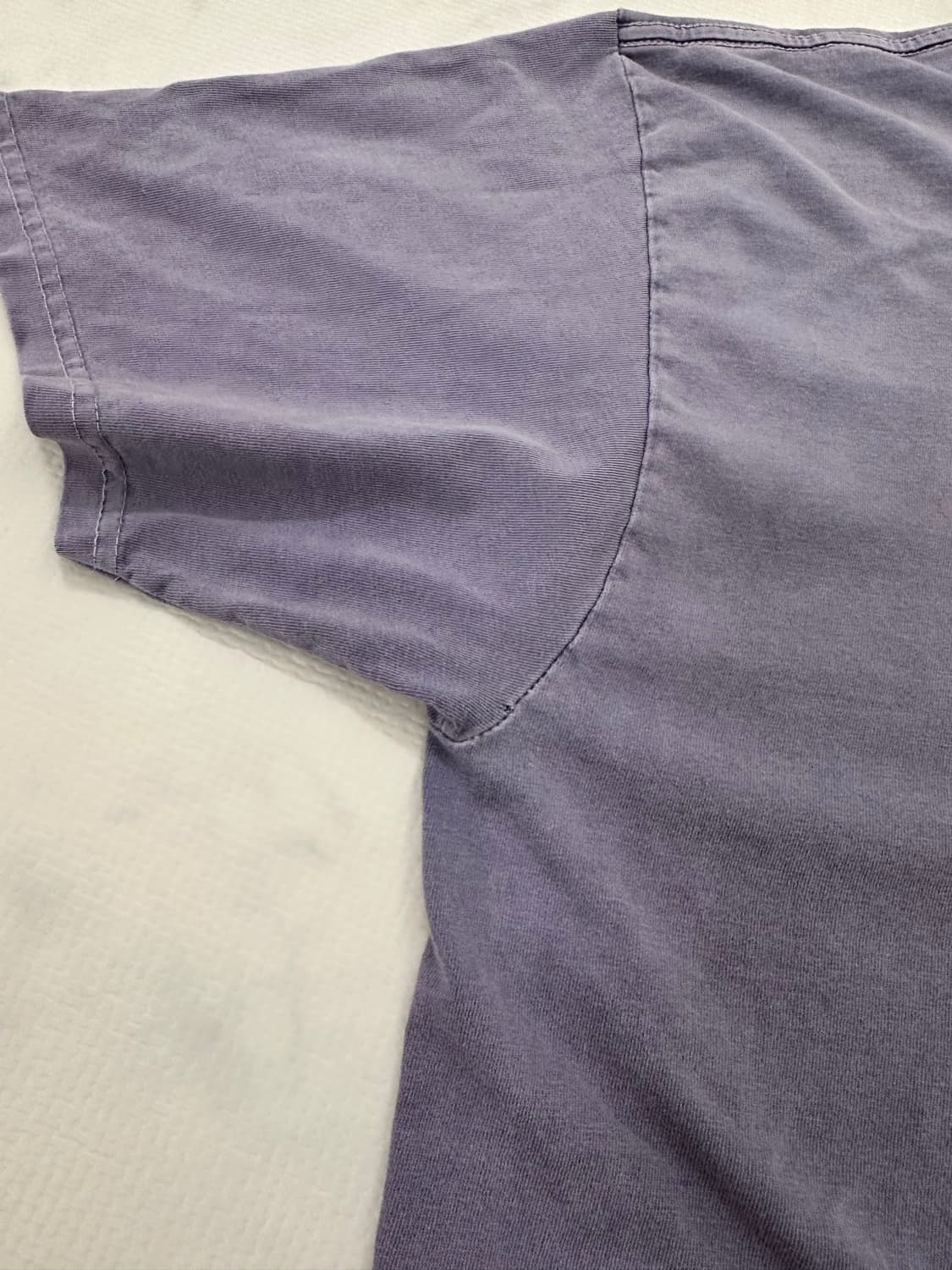 스투시(Stussy) 빈티지 퍼플 페인터 그래픽 반팔 티셔츠 (L) 상품이미지3