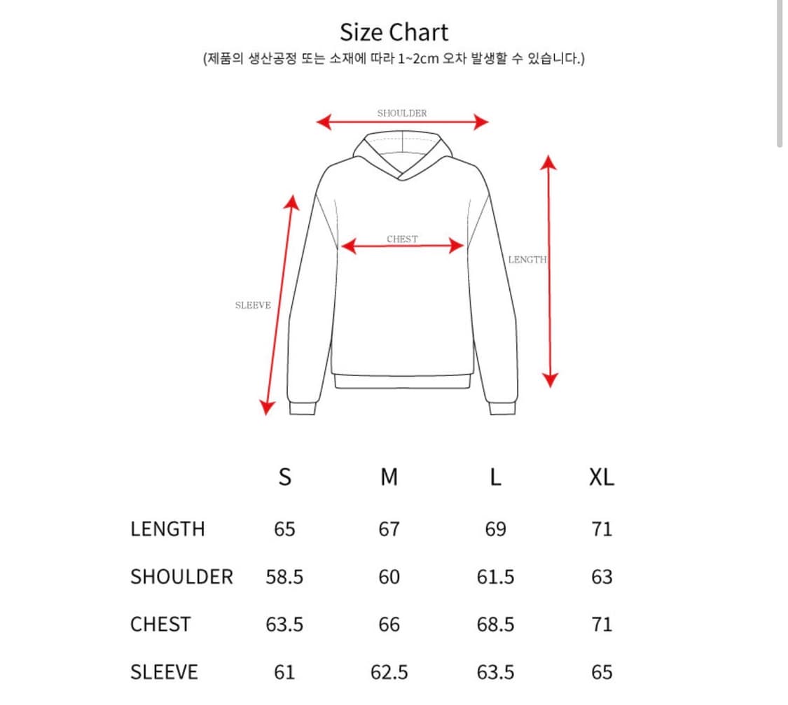 더뮤지엄비지터 / 하트 스프레이 프린티드 후드 / M 상품이미지4