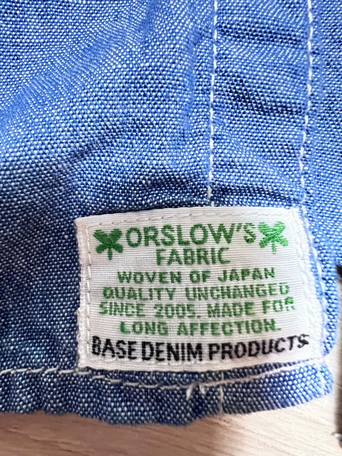 오어슬로우 샴브레이 워크셔츠 4사이즈 상품이미지3