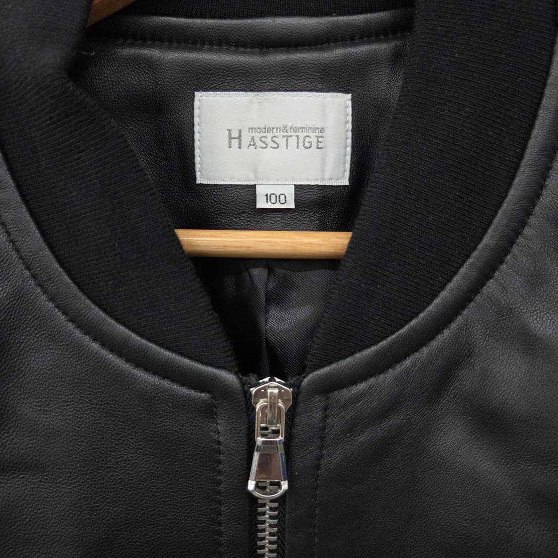 양가죽 블랙 봄버 자켓 남L 상품이미지4