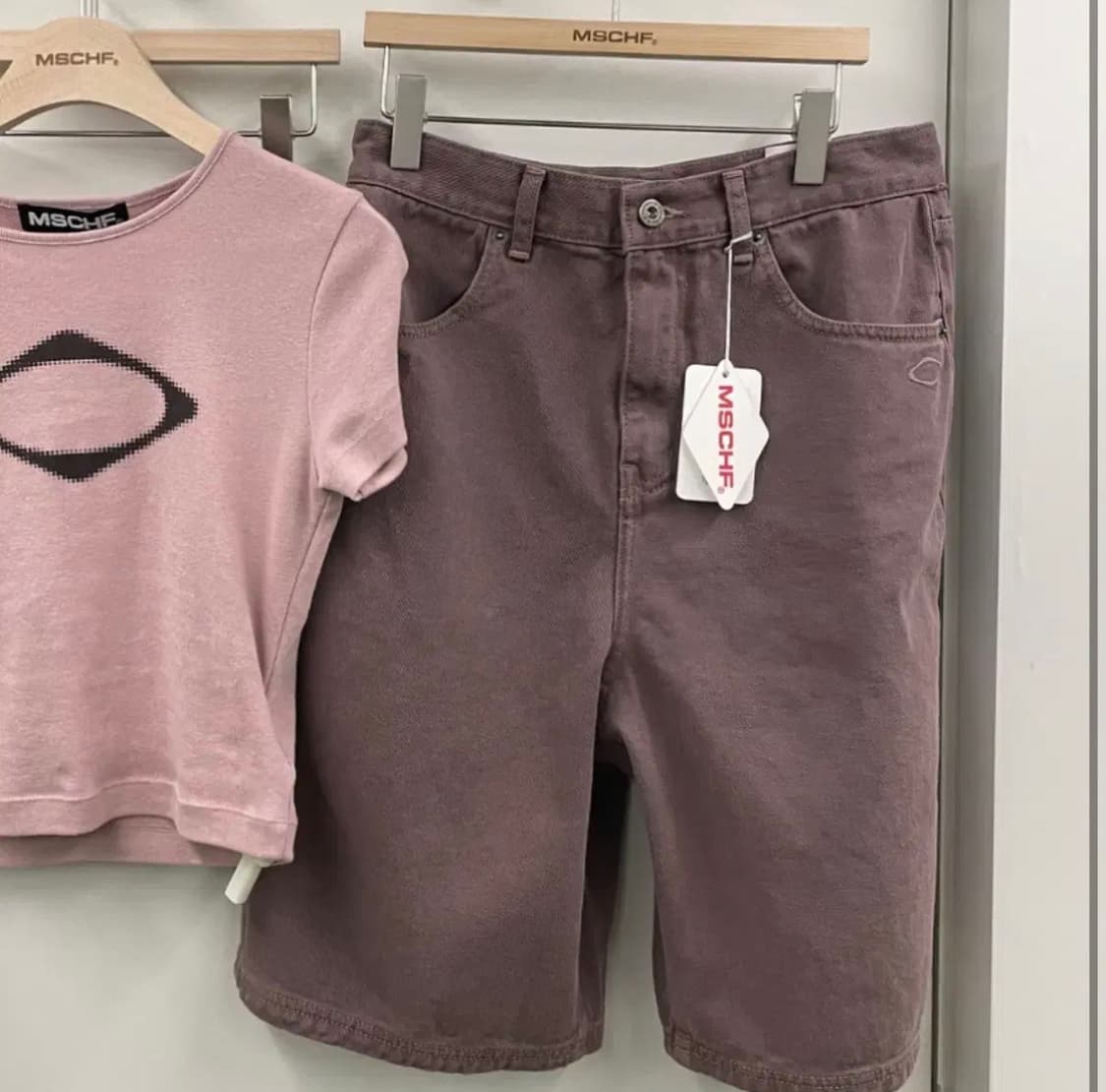 미스치프 버뮤다팬츠 로즈브라운 s 상품이미지2