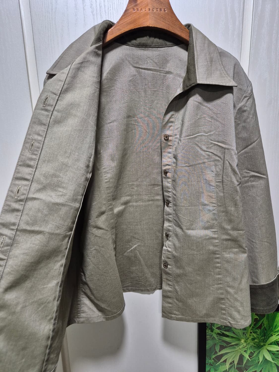 (세일)JPN VTG.소매배색 셔츠자켓 상품이미지7