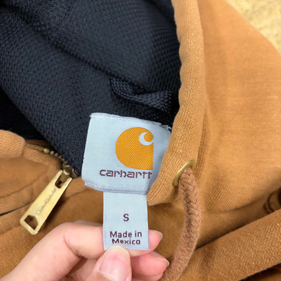 칼하트 브라운 후드집업 상품이미지5