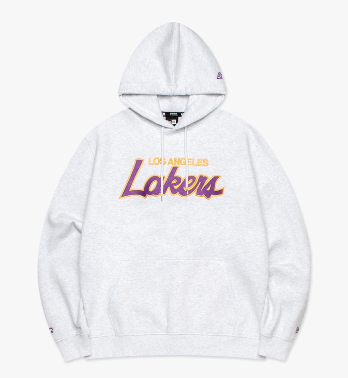 (새상품)뉴에라x엘엠씨 레이커스 로고 후드티 그레이 L XL 상품이미지2