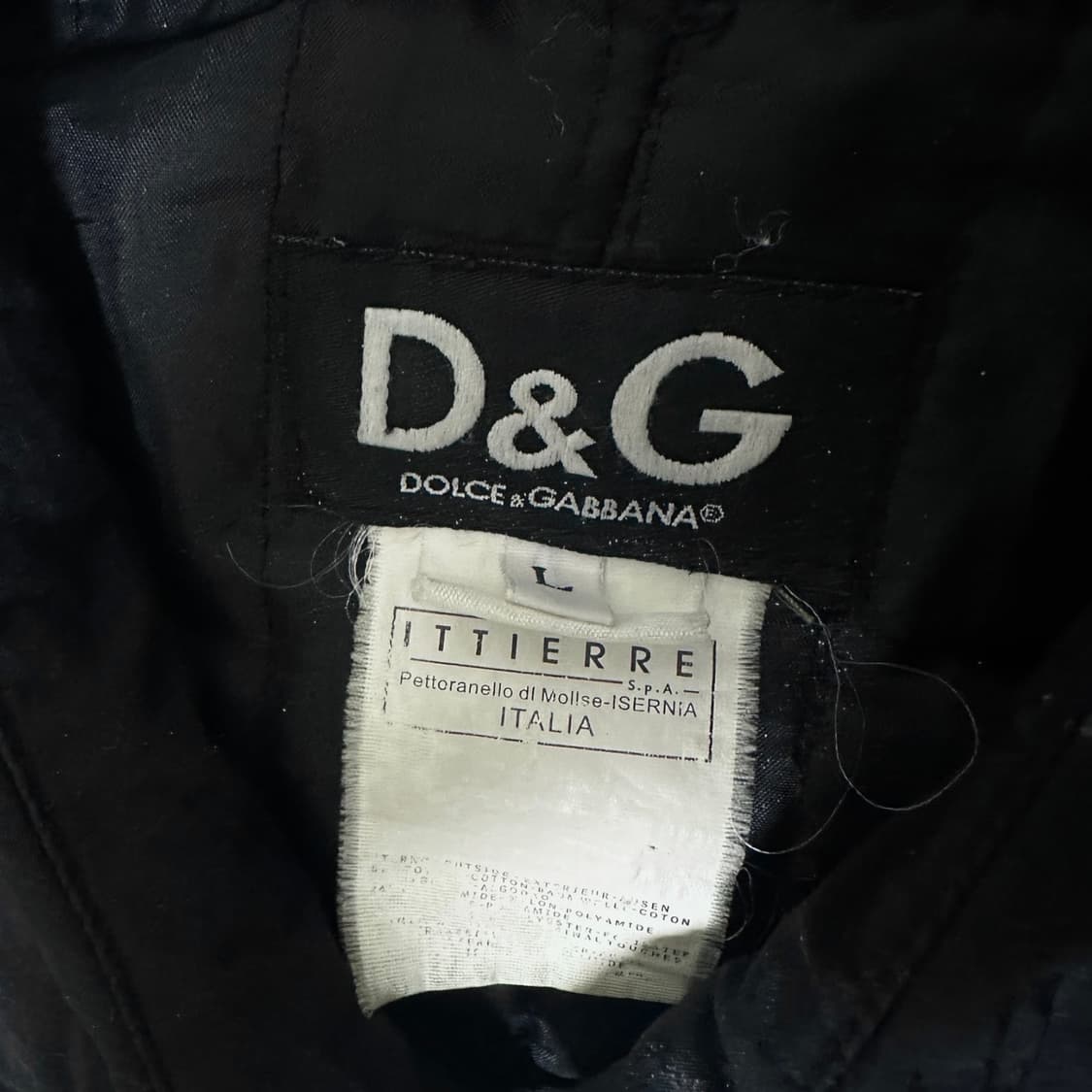 03AW 돌체앤가바나 아카이브 고글 봄버 자켓 블랙 상품이미지9