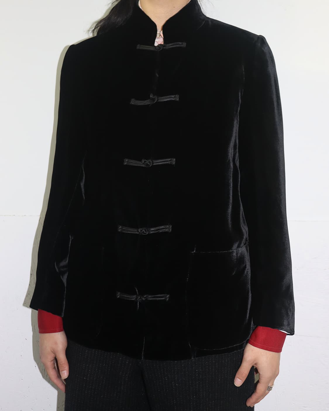 아르마니 콜레지오니 벨벳 쿵푸 자켓 상품이미지2