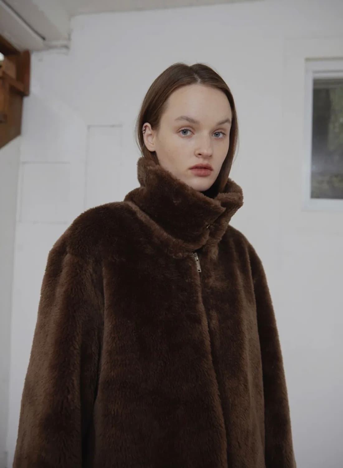 프롬웨얼 브라운 퍼자켓 상품이미지3