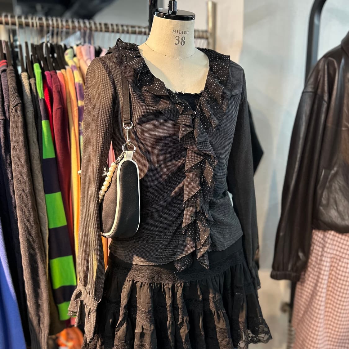 Comme ca Ism y2k Dot Shirts 상품이미지1