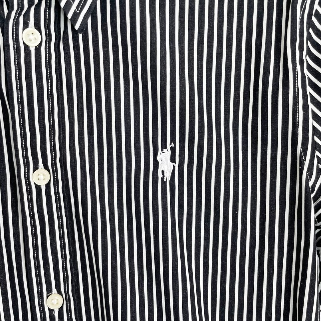 F1 폴로 랄프로렌 키즈 커스텀핏 스트라이프 셔츠 160사이즈 상품이미지4